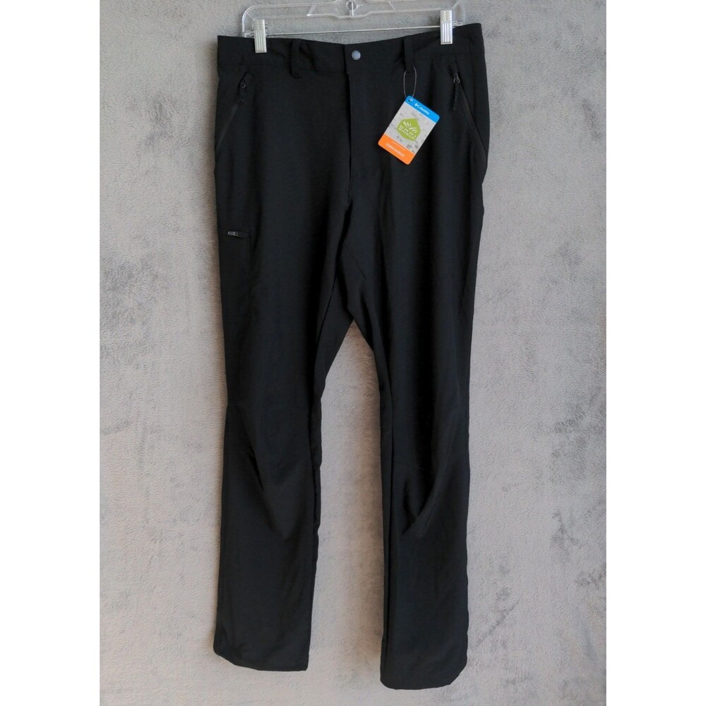 NWT Columbia Fir Ridge Pants Mens 34x32 Black Hiking Omni-Shield Gorpcore Hiking